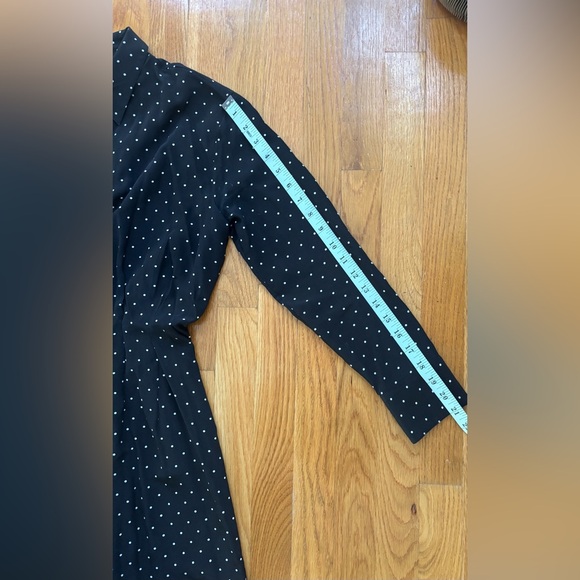 MOVING SALE Club Monaco Black and White Polka Dot 100% Silk Dress - Picture 8 of 8